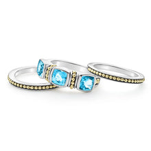 Load image into Gallery viewer, Swiss Blue Topaz Stacking Rings

