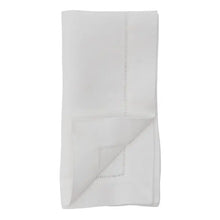 Load image into Gallery viewer, Classic White Linen Hemstitch Napkin 20&quot;
