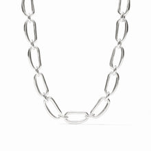 Load image into Gallery viewer, Silver Wave Link Necklace
