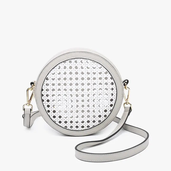 Francis Rattan Circular Crossbody