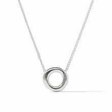 Load image into Gallery viewer, Silver Wave Circle Delicate Necklace
