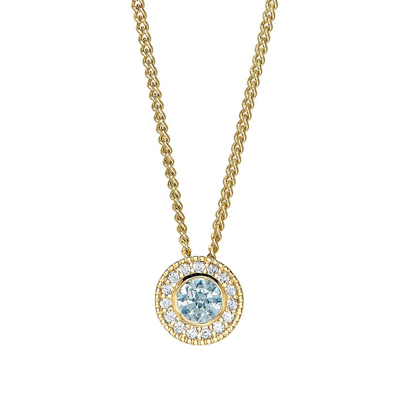 March Birthstone Pendant