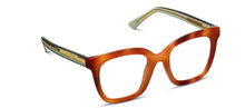 Load image into Gallery viewer, Blonde Tortoise/Green Fanfare Peepers
