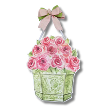 Load image into Gallery viewer, Garden Party Roses Door Hanger
