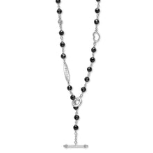 Load image into Gallery viewer, Black Ceramic Beaded Necklace
