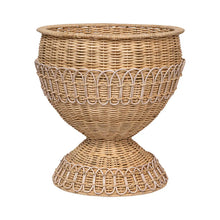 Load image into Gallery viewer, Whitewash Provence Rattan Medium Urn

