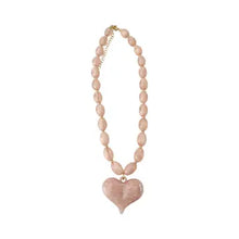 Load image into Gallery viewer, Roxie Beaded Necklace With Heart Charm

