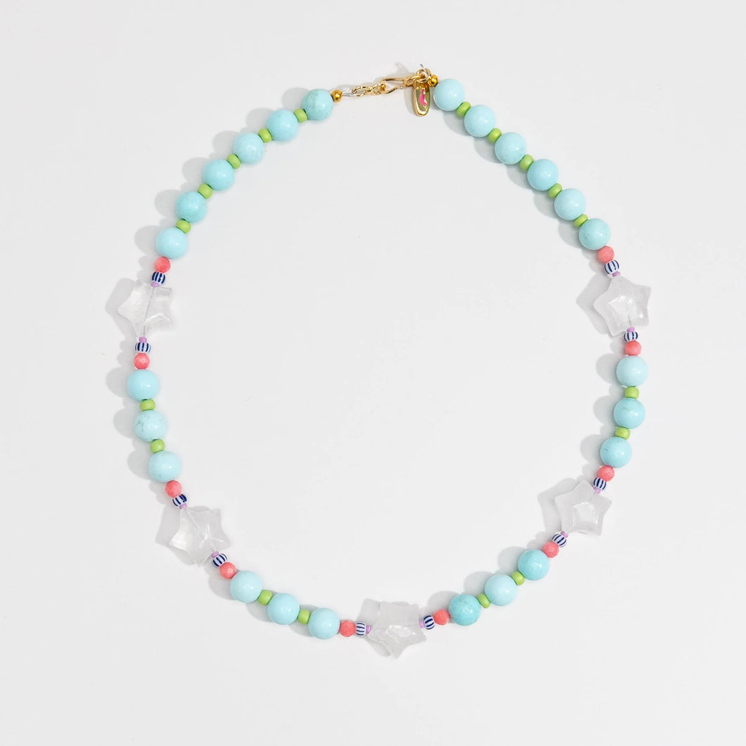 White Jade Star Necklace