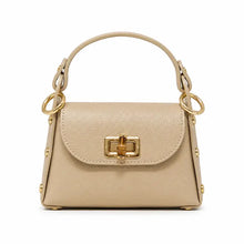Load image into Gallery viewer, Genuine Italian Leather Bamboo Clasp Bag
