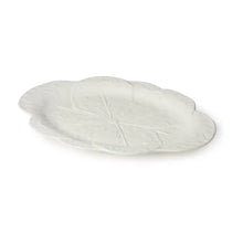 Load image into Gallery viewer, Le Jardin White Cabbage 3-D Oval Platter
