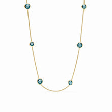 Load image into Gallery viewer, Montano Blue Rainbow Station Necklace
