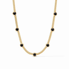 Load image into Gallery viewer, Dolce Obsidian Black Delicate Station Necklace
