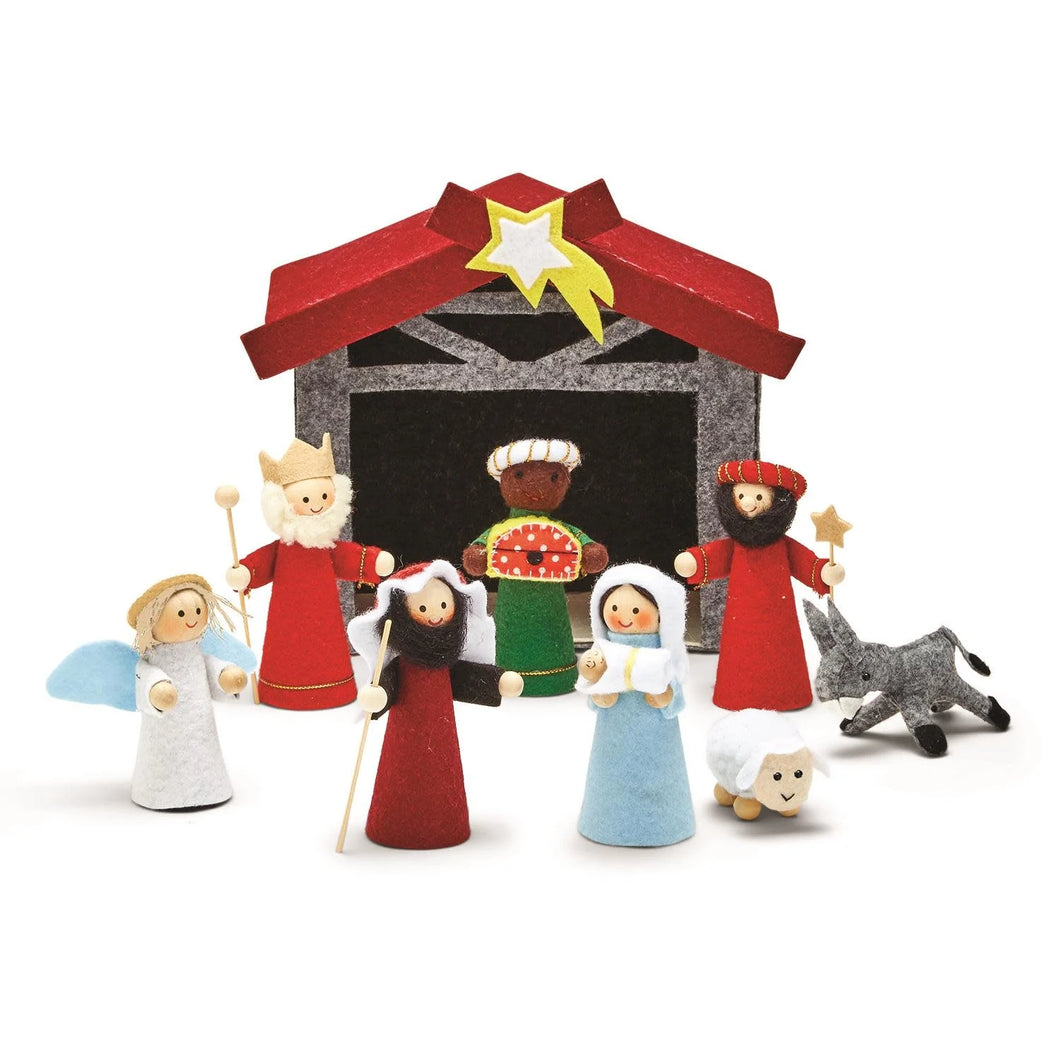 Handcrafted Felt Nativity Set