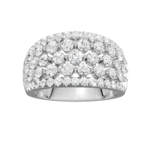 Load image into Gallery viewer, 14K WG Multi-Row Diamond Ring
