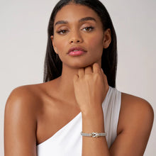 Load image into Gallery viewer, Two-Tone Knot Caviar Diamond Bracelet | 9mm
