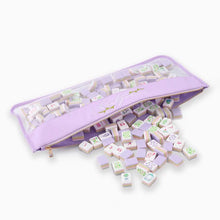 Load image into Gallery viewer, Lilac Script Mahjong Bag
