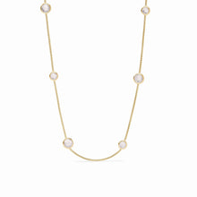 Load image into Gallery viewer, Clear Crystal Rainbow Station Necklace
