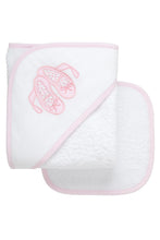 Load image into Gallery viewer, Ballet Shoes Hooded Towel &amp; Washcloth Set
