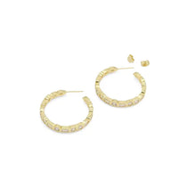 Load image into Gallery viewer, Clear Heart Oval Square Rectangle CZ Hoop Earrings
