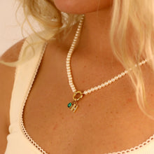 Load image into Gallery viewer, Pearl Charm Keeper Necklace
