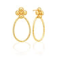 Berry Clover Teardrop Earrings