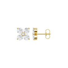 Load image into Gallery viewer, 14K YG Flower Pedals Stud Earrings
