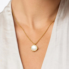 Load image into Gallery viewer, Honeybee Iridescent Montana Blue Solitaire Necklace
