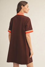 Load image into Gallery viewer, Black Short Sleeve Front Zip Dress
