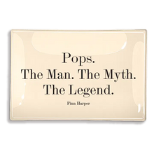 Load image into Gallery viewer, Pops. The Man. The Myth. The Legend. Decoupage Glass
