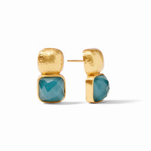 Load image into Gallery viewer, Catalina Iridescent Montana Blue Earrings
