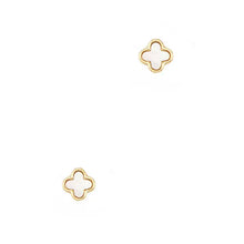 Load image into Gallery viewer, Gold Dipped Clover Stud Earrings
