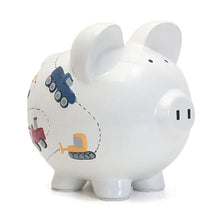 Load image into Gallery viewer, White Construction Piggy Bank
