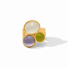 Load image into Gallery viewer, Multi Stone Cat's Eye Cobblestone Statement Ring
