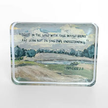 Load image into Gallery viewer, Proverbs 3:5 Acrylic Scripture Block
