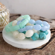 Load image into Gallery viewer, Coastal Bloom Acrylic Beaded Bracelets
