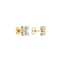 Load image into Gallery viewer, 14K YG Flower Pedals Stud Earrings
