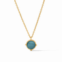Load image into Gallery viewer, Honeybee Iridescent Montana Blue Solitaire Necklace
