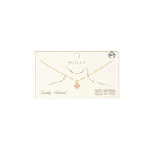 Load image into Gallery viewer, Gold Dipped Clover Pendant Necklace
