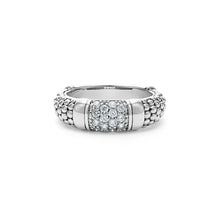 Load image into Gallery viewer, SS Cav Dia 6mm Pave Band Ring
