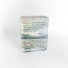 Load image into Gallery viewer, John 3:16 Acrylic Scripture Block
