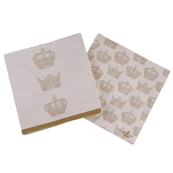 Elizabeth Crown Cocktail Napkins