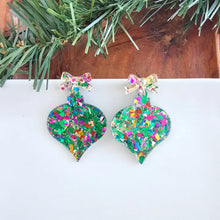 Load image into Gallery viewer, Christmas Sparkle Ornament Earrings

