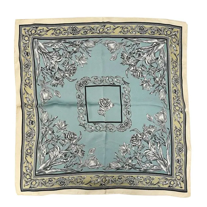 Square Unique Floral Print Bandana