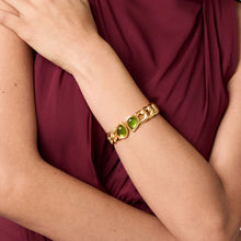 Load image into Gallery viewer, Iridescent Clear Crystal Dolce Hinge Bangle
