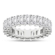 Load image into Gallery viewer, 14K WG Emerald Eternity Band
