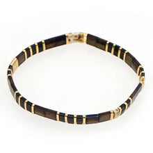 Load image into Gallery viewer, Multi Layered Tila Beads Braided Gold Bead Bracelet
