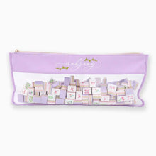 Load image into Gallery viewer, Lilac Script Mahjong Bag
