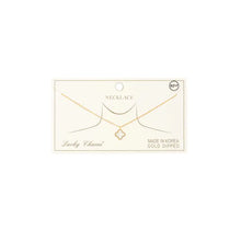 Load image into Gallery viewer, Gold Dipped Clover Pendant Necklace
