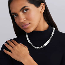Load image into Gallery viewer, Caviar Bubbly  Silver Beaded Necklace
