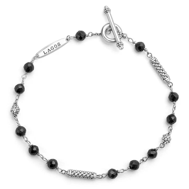SS Cav Icon 4mm Beaded Bracelet